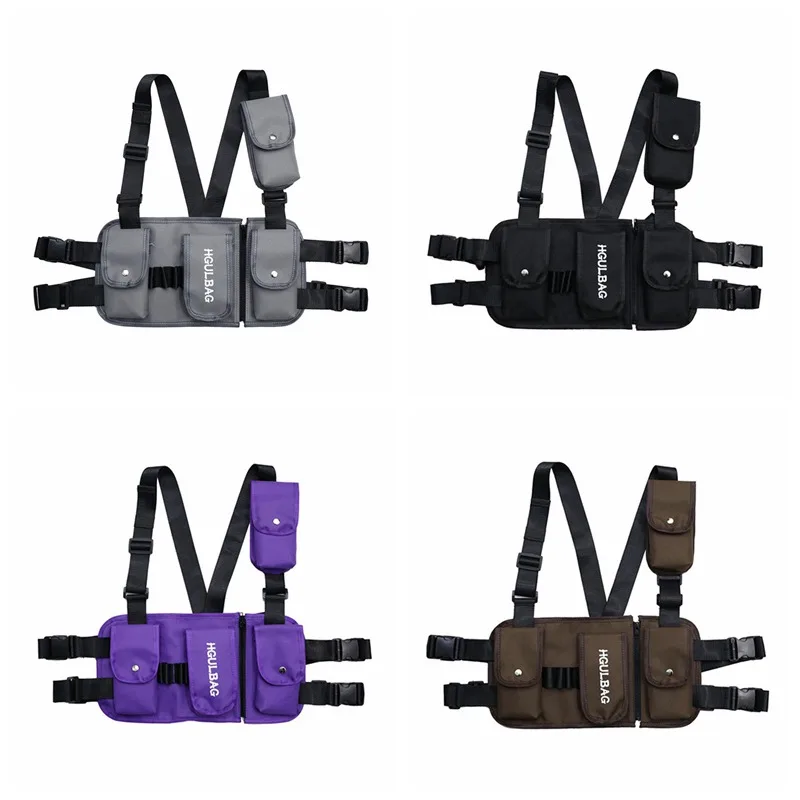 Adult Chest Rig Waist Bag Streetwear Functional Tactical Hip Hop Shoulder Bag Multipurpose Sport Backpack Crossbody Bags 4 color
Adult Chest Rig Waist Bag Streetwear Functional Tactical Hip Hop Shoulder Bag Multipurpose Sport Backpack Crossbody Bags 4 color