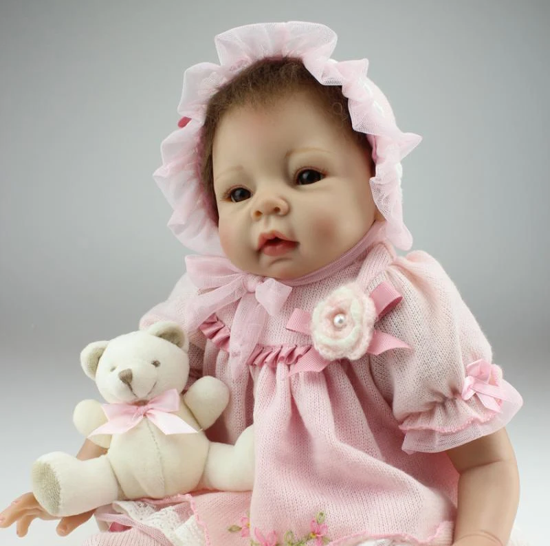 55cm girl doll reborn New Soft Body Silicone Rebornn dolls Newborn Girls Babies kids bebe gift reborn realista
55cm girl doll reborn New Soft Body Silicone Rebornn dolls Newborn Girls Babies kids bebe gift reborn realista