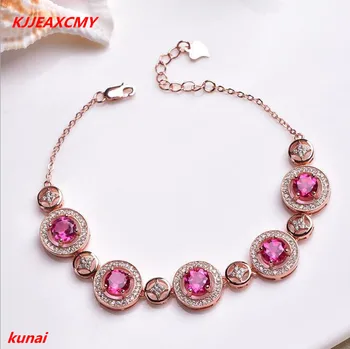 KJJEAXCMY fine jewelry 925 Silver Inlaid Natural Pink Topaz Bracelet
KJJEAXCMY fine jewelry 925 Silver Inlaid Natural Pink Topaz Bracelet