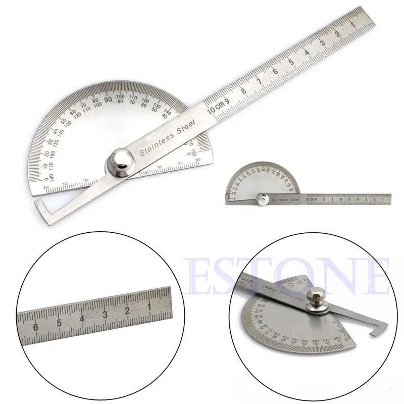 OOTDTY New Stainless Steel 180 degree Protractor Angle Finder Arm Measuring Ruler Tool
OOTDTY New Stainless Steel 180 degree Protractor Angle Finder Arm Measuring Ruler Tool