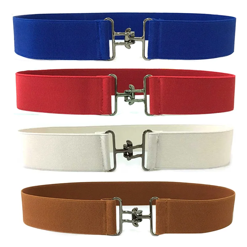 New Elegant female wide belt elastic belts for women hot sale Golden woman Buckle Fashion Elastic Waistband dress belt
New Elegant female wide belt elastic belts for women hot sale Golden woman Buckle Fashion Elastic Waistband dress belt