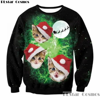 2018 Newest Cute Santa Cats with hats 3D Print Sweatshirt Men/Women Merry Christmas Fashion Female Clothing Cartoon Pullover
2018 Newest Cute Santa Cats with hats 3D Print Sweatshirt Men/Women Merry Christmas Fashion Female Clothing Cartoon Pullover