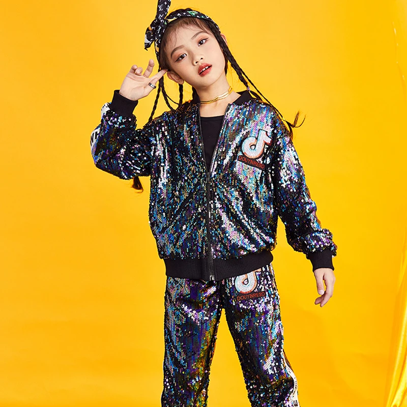 2019 New Style Girl's Jazz Dance Clothes Sequin Design Hip-hop Costume Practice Stage Costume Sport Suit For Girls BL1025
2019 New Style Girl's Jazz Dance Clothes Sequin Design Hip-hop Costume Practice Stage Costume Sport Suit For Girls BL1025