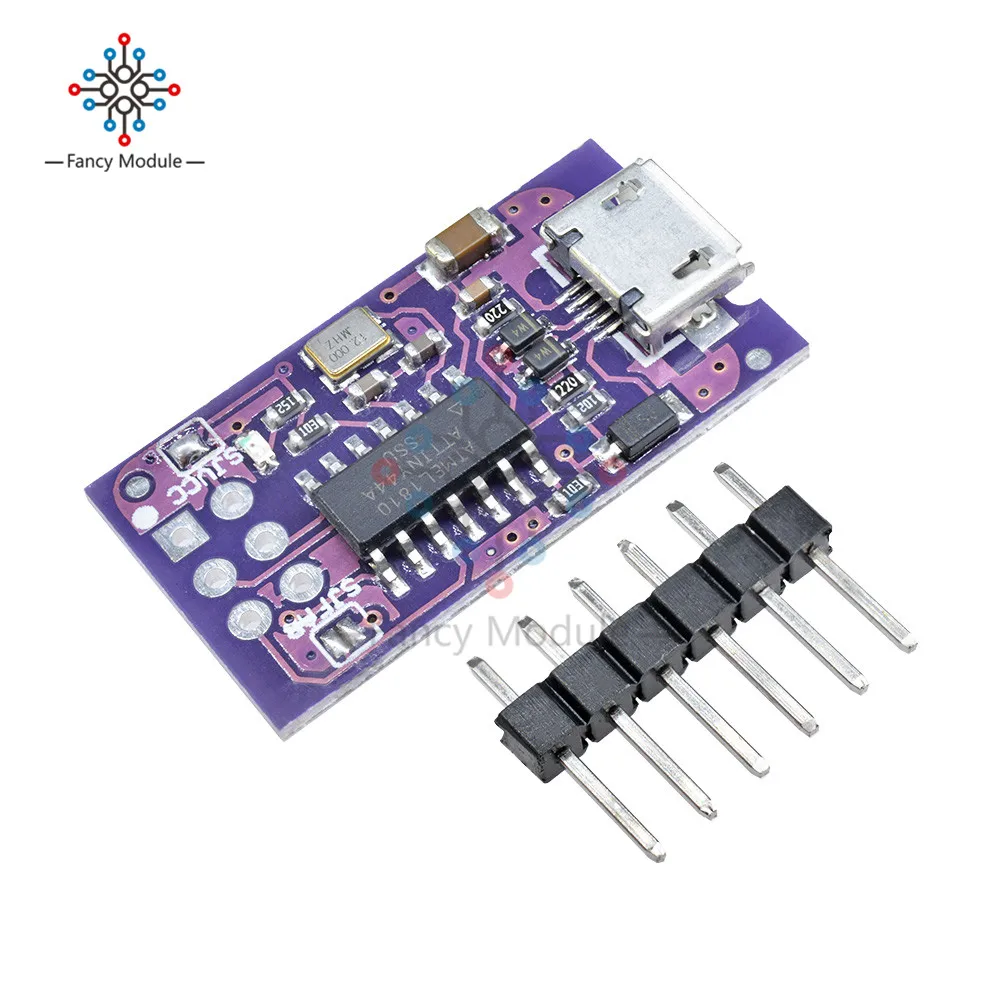 Микро usb 5 в миниатюрный AVR ISP ATtiny44 USBTinyISP программатор для загрузчик ардуино|programmer