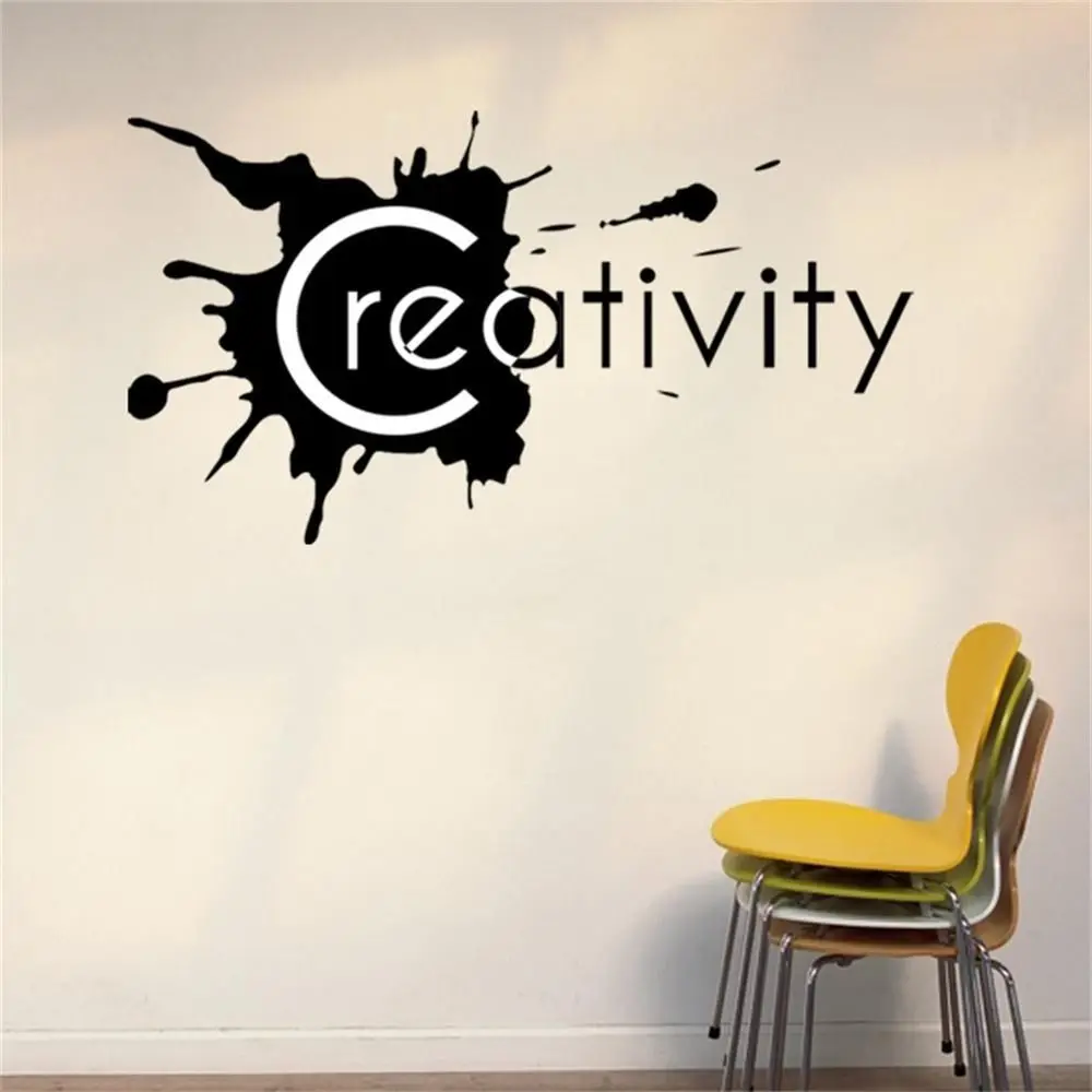 

Creativity Wall Lettering Words Removable Office Room Decor Decal Vinyl Quote Wall Sticker Home Decoration Living Room ZB232