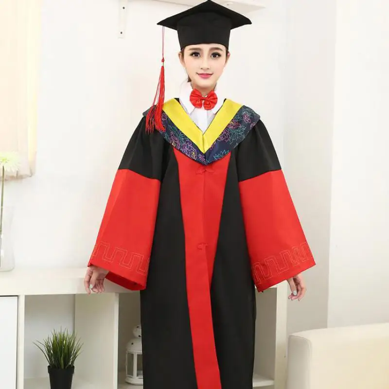 Graduate Girls School Academic Uniform Adult Bachelor Gown Hat Clothes Halloween Graduation Jacket Stage Performance Costume
Graduate Girls School Academic Uniform Adult Bachelor Gown Hat Clothes Halloween Graduation Jacket Stage Performance Costume