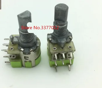 2pcs/lot High quality switch type 12 Rotary type double belt switch B10K shaft length 15MM volume potentiometer
2pcs/lot High quality switch type 12 Rotary type double belt switch B10K shaft length 15MM volume potentiometer