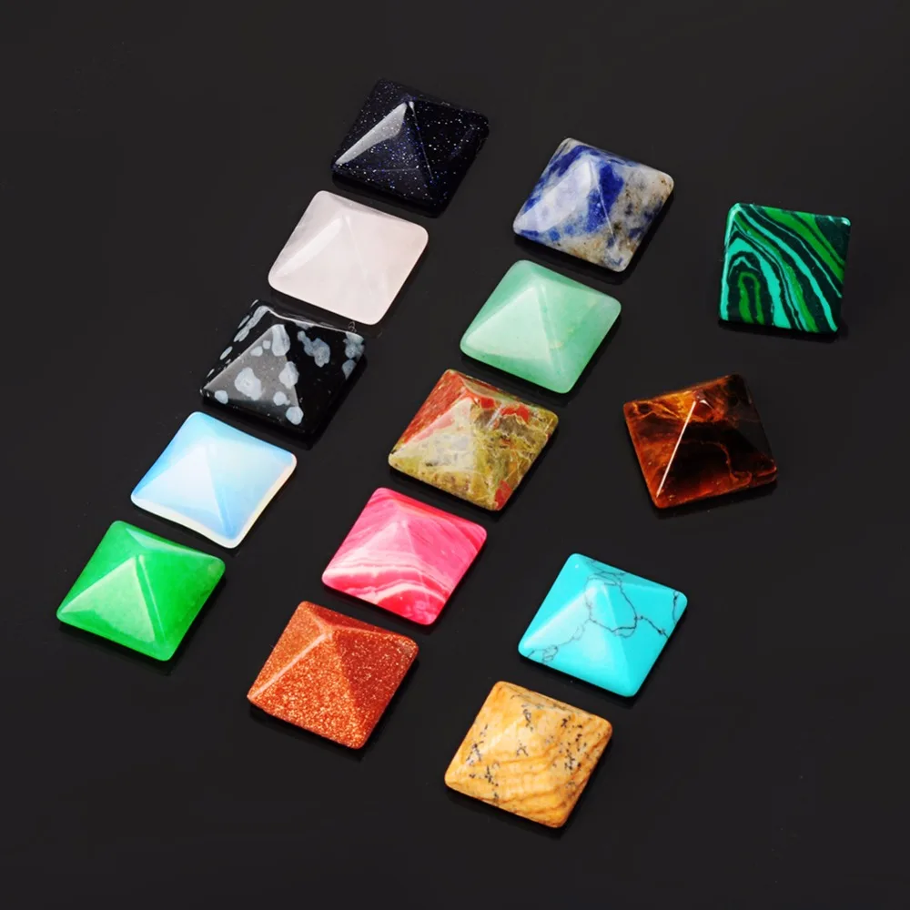 7 Pieces (seven chakra)-Graha Lapis lazuli Black Onyx Amethysts Agates Natural Stone Crystal Pyramid Healing & Reiki 12*12mm
7 Pieces (seven chakra)-Graha Lapis lazuli Black Onyx Amethysts Agates Natural Stone Crystal Pyramid Healing & Reiki 12*12mm