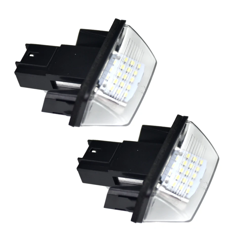 2 шт. светодиодные подсветки для номерного знака Peugeot 206 207 306 307 308 5008 406 407 Citroen C3 C4 C5 C6