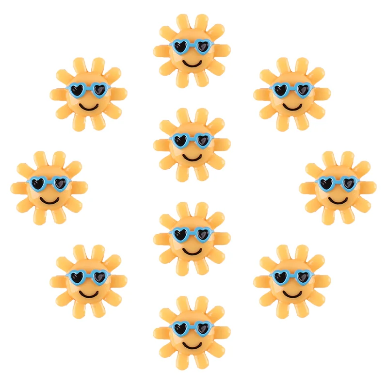 50pcs Summer Beach Sun Sunshine with Sunglasses Flatback Resin Scrapbooking Hair Bow Center Crafts Flatback Charms Cabachons
50pcs Summer Beach Sun Sunshine with Sunglasses Flatback Resin Scrapbooking Hair Bow Center Crafts Flatback Charms Cabachons