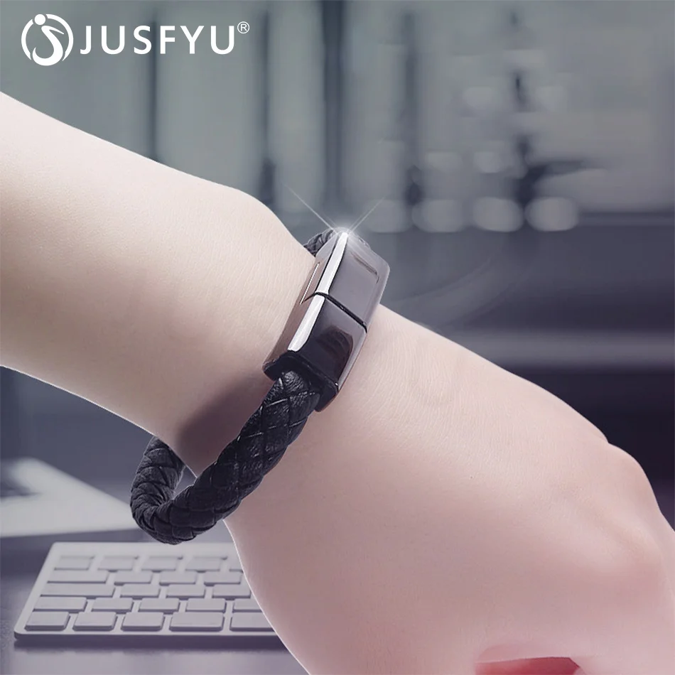 JUSFYU Outdoor Leather Bracelet Charger USB Micro Charging Cord USB C Lighting For iPhone 6 7 Samsung S7 S8 S10 Data Sync Cable
JUSFYU Outdoor Leather Bracelet Charger USB Micro Charging Cord USB C Lighting For iPhone 6 7 Samsung S7 S8 S10 Data Sync Cable