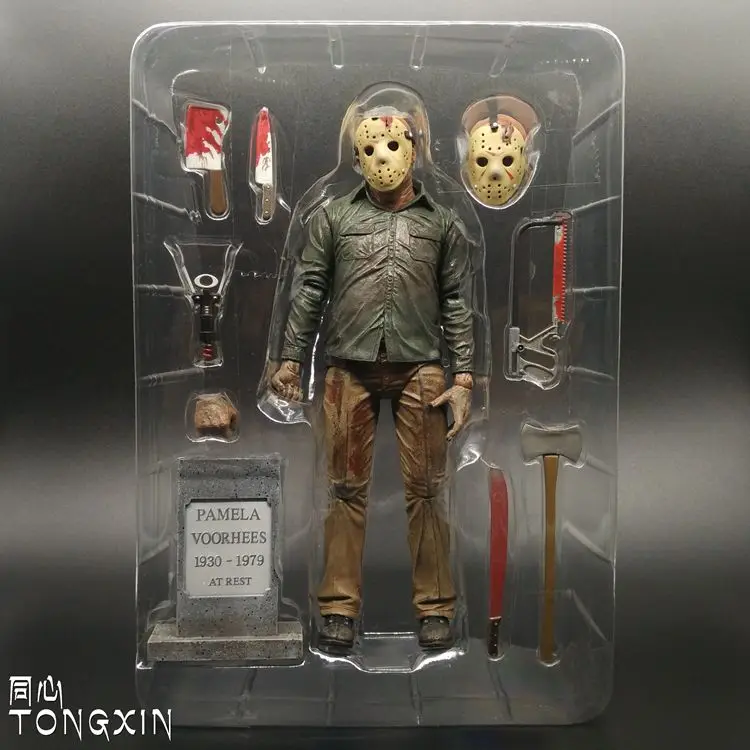 7 ULTIMATE JASON VOORHEES figure Friday the 13TH action part 3 III jeu NECA 3D