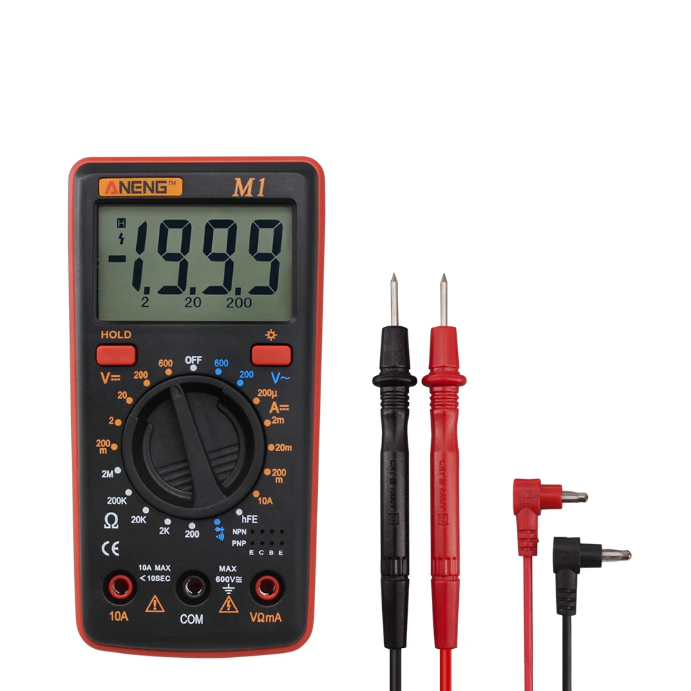 Multifunction 19999 Counts Digital Multimeter NCV Frequency Resistance Auto Power off AC DC Voltage Ammeter Current
Multifunction 19999 Counts Digital Multimeter NCV Frequency Resistance Auto Power off AC DC Voltage Ammeter Current