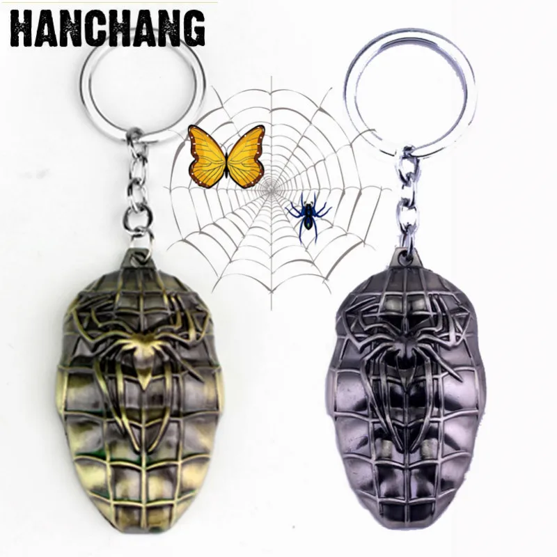 Movie Series Keychain Jewelry Superhero Marvel Spiderman Keychain Ring Spider Mask Metal Key Ring Key Chaveiro Llavero
Movie Series Keychain Jewelry Superhero Marvel Spiderman Keychain Ring Spider Mask Metal Key Ring Key Chaveiro Llavero
