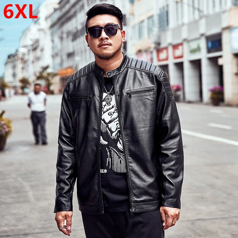 Tide brand men's clothing plus fertilizer XL casual jacket Jacket big size man fat loose coat large size leather jacket 
Tide brand men's clothing plus fertilizer XL casual jacket Jacket big size man fat loose coat large size leather jacket