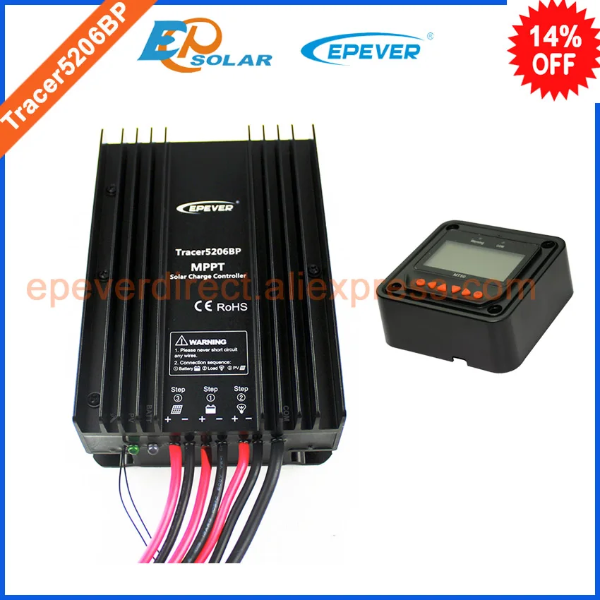 EP tracer series solar controller MPPT factory direct supply EPEVER 20A Tracer5206BP+MT50 remote meter can't use for lithium
EP tracer series solar controller MPPT factory direct supply EPEVER 20A Tracer5206BP+MT50 remote meter can't use for lithium