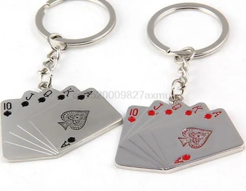 200PCS Sale Poker Keychain Male Personality Metal Key Chain Key Ring Funny Gift Car Novelty New Fashion Keychain Trinket
200PCS Sale Poker Keychain Male Personality Metal Key Chain Key Ring Funny Gift Car Novelty New Fashion Keychain Trinket
