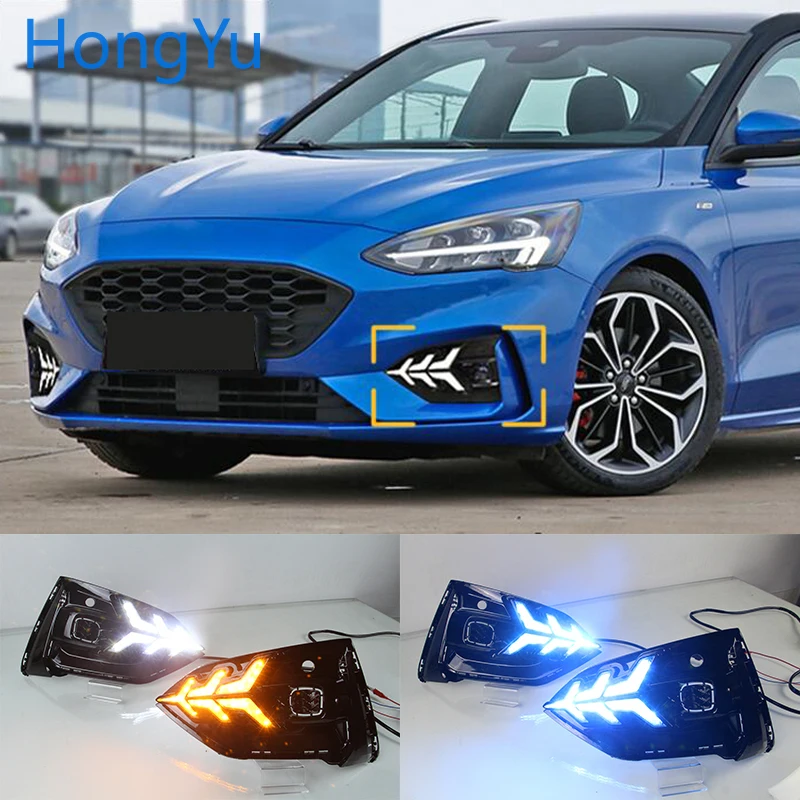LED DRL for Ford Focus ST LINE 2018-2020 Daytime Running Lights Fog Lamp Cover with Yellow Turn Signal Functions Nightline Blue
LED DRL for Ford Focus ST LINE 2018-2020 Daytime Running Lights Fog Lamp Cover with Yellow Turn Signal Functions Nightline Blue