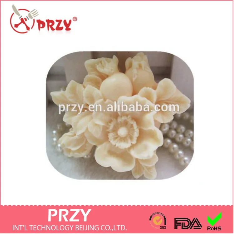 

Pomegranate flowers DIY Silicone soap mold handmade soap molds silica gel moulds candle mould cake decorations baking tools