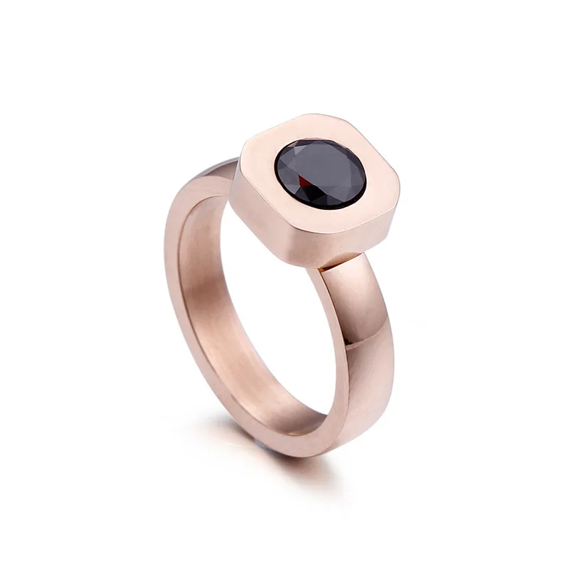New Fashion Women Crystal Rose Gold Stainless Steel Square Round White Black Red Blue Purple Yellow Pink Zircon Ring Jewelry
New Fashion Women Crystal Rose Gold Stainless Steel Square Round White Black Red Blue Purple Yellow Pink Zircon Ring Jewelry