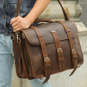J.M.D 100% Genuine Leather Crazy Horse Leather Men's Back packs Travel Bag Shoulder Messenger Bag Handbags Briefcase 7072
J.M.D 100% Genuine Leather Crazy Horse Leather Men's Back packs Travel Bag Shoulder Messenger Bag Handbags Briefcase 7072