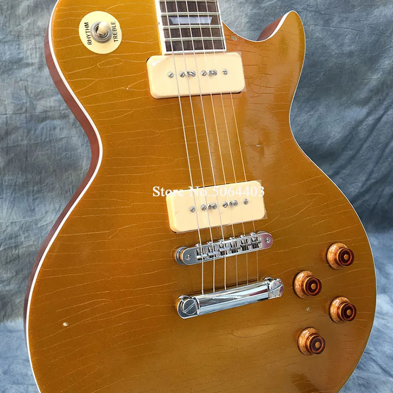 High-quality 6-string electric guitar, gold powder paint, negative matte paint, hand carved vintage, postage
High-quality 6-string electric guitar, gold powder paint, negative matte paint, hand carved vintage, postage