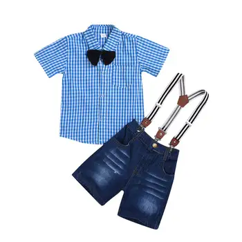 Kids Baby Boy Gentleman Clothes Sets Short Sleeve Bow Tie Shirts+ Bibs Shorts 3Pcs Formal Baby Boy Party Outfits
Kids Baby Boy Gentleman Clothes Sets Short Sleeve Bow Tie Shirts+ Bibs Shorts 3Pcs Formal Baby Boy Party Outfits