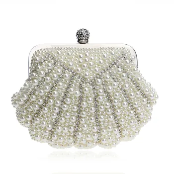 Pearl Beaded Evening Bag Lady Lavish Party Shell Handbags 2018 New Small Bridal Wedding Clutch Hand Bag borse donna tracolla
Pearl Beaded Evening Bag Lady Lavish Party Shell Handbags 2018 New Small Bridal Wedding Clutch Hand Bag borse donna tracolla