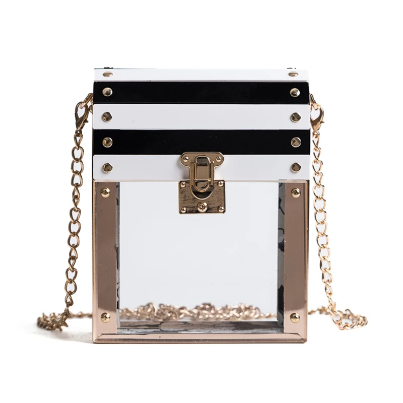 Transparent Striped Color Fashion Party Chain purse female clutch bag Handbag Shoulder Bag ladies crossbody Mini messenger bag
Transparent Striped Color Fashion Party Chain purse female clutch bag Handbag Shoulder Bag ladies crossbody Mini messenger bag
