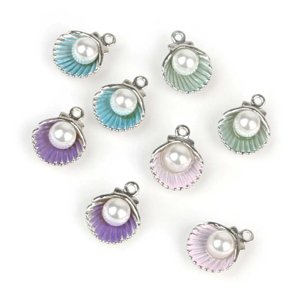 Lovely Size 11x15mm 10pcs/lot Pink/Purple/Blue/Green Shell Pearl Charm Pendant for DIY Earring Necklace Jewelry Findings Making
Lovely Size 11x15mm 10pcs/lot Pink/Purple/Blue/Green Shell Pearl Charm Pendant for DIY Earring Necklace Jewelry Findings Making