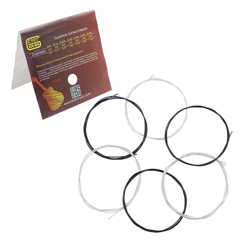 2018 Professional C101 Classical Folk Guitar Strings Black Nylon Replacement Acoustic Instrument Accessory
2018 Professional C101 Classical Folk Guitar Strings Black Nylon Replacement Acoustic Instrument Accessory