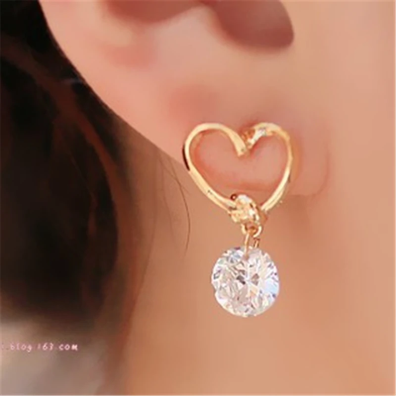 2019 New Hot Korean Fashion Peach Heart Zircon Crystal Stud Earrings For Women Jewelry Wedding Party Gift
2019 New Hot Korean Fashion Peach Heart Zircon Crystal Stud Earrings For Women Jewelry Wedding Party Gift
