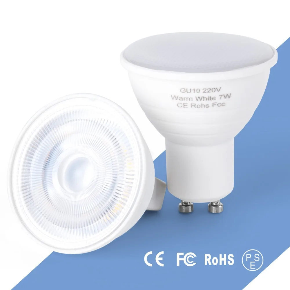 

7W High Power GU10 LED Bulb 2835 SMD 5W LED Lamp 220V MR16 Lampara Spot Light GU5.3 Led Spotlight Bulb For Ceiling Home Lighting