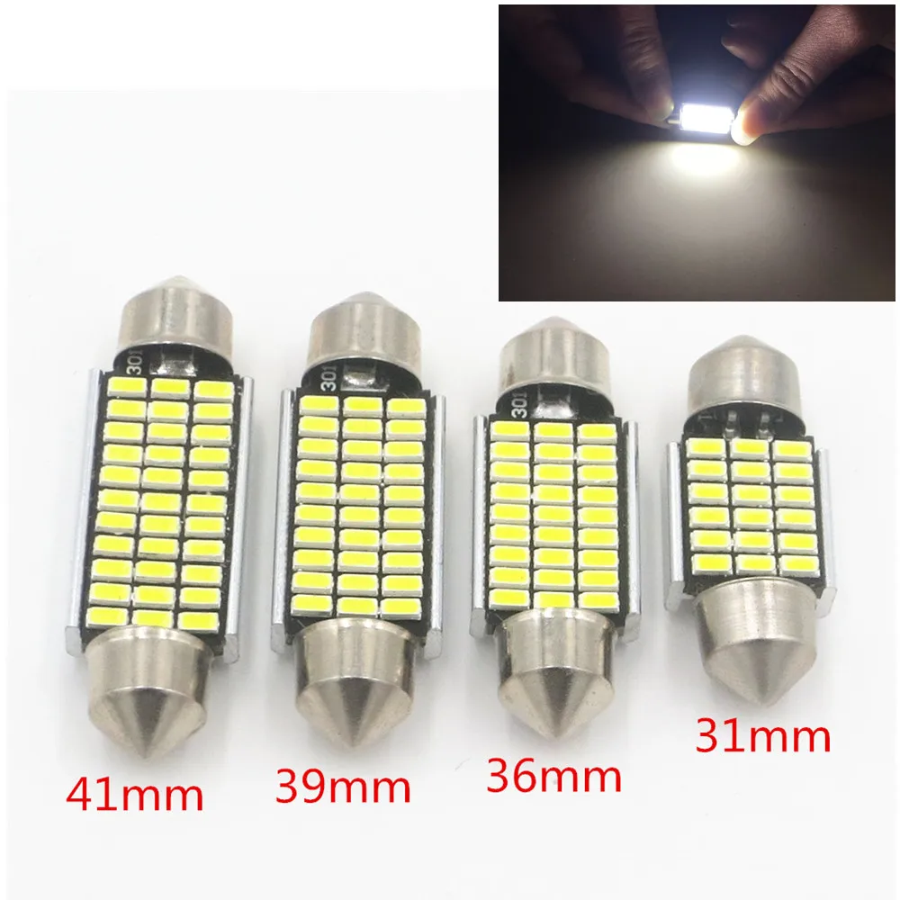 10pcs Car Interior Light 31mm 36mm 39mm 41mm SMD LED Bulbs C10W C5W Festoon Mirror Dome Reading Door Number Lamp
10pcs Car Interior Light 31mm 36mm 39mm 41mm SMD LED Bulbs C10W C5W Festoon Mirror Dome Reading Door Number Lamp