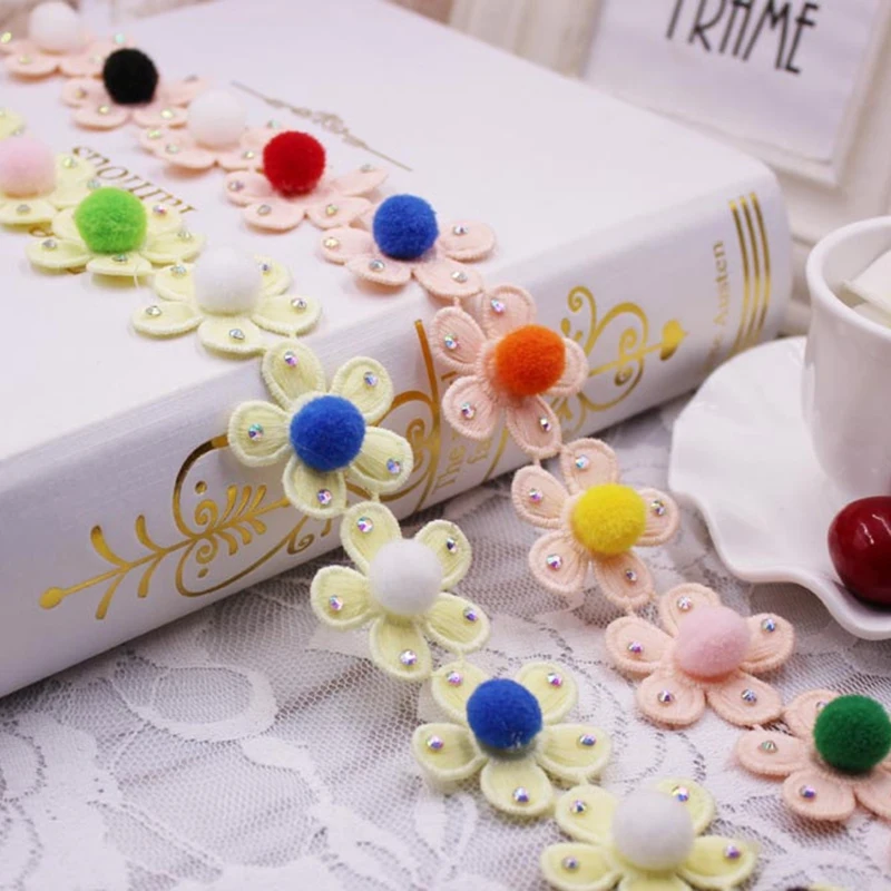 Colorful Polyester Pom Pom Trim Lace Ribbon With Flower Women Dress Bag T-Shirt Patchwork Sewing Garment Accessories 35mm,0.9m
Colorful Polyester Pom Pom Trim Lace Ribbon With Flower Women Dress Bag T-Shirt Patchwork Sewing Garment Accessories 35mm,0.9m