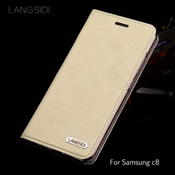 wangcangli leather calfskin litchi texture For Samsung Galaxy c8 flip phone case all handmade custom
wangcangli leather calfskin litchi texture For Samsung Galaxy c8 flip phone case all handmade custom