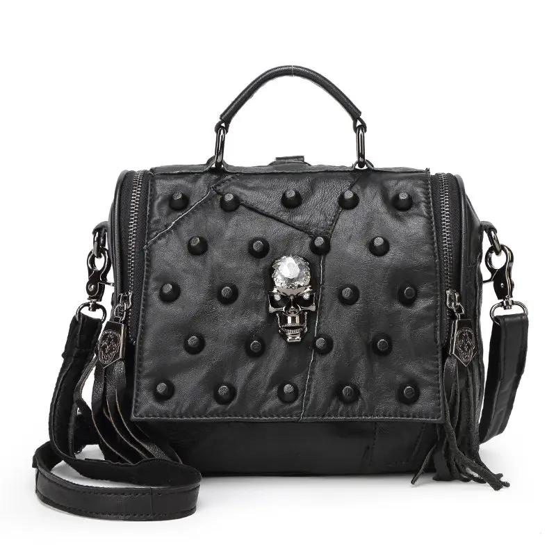 Real Split Leather Bag female Messenger s Tote Purse Handbag Rivet Skull Crossbody Bolsas Femininas Dollar Price
Real Split Leather Bag female Messenger s Tote Purse Handbag Rivet Skull Crossbody Bolsas Femininas Dollar Price
