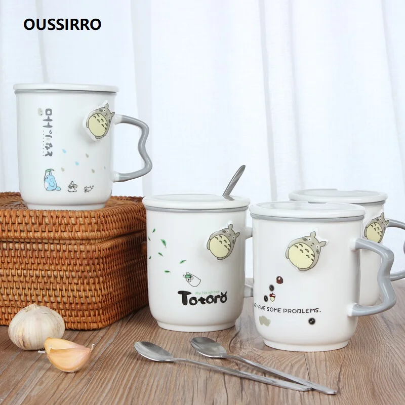 OUSSIRRO NEW 450ml Hand Make Ceramics Mugs With Spoon and Cover Totoro Cartoon Theme Milk Mugs Cup Kitchen Tools
OUSSIRRO NEW 450ml Hand Make Ceramics Mugs With Spoon and Cover Totoro Cartoon Theme Milk Mugs Cup Kitchen Tools