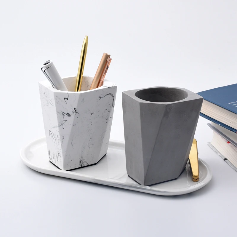 Cement Pen Holder Concrete Desktop Storage Stand Makeup Brushes Storage Box Household Manage Case Student Office Stationery Gift
Cement Pen Holder Concrete Desktop Storage Stand Makeup Brushes Storage Box Household Manage Case Student Office Stationery Gift