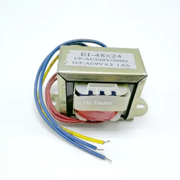 220V single turn dual 9V1A output AC AC power transformer electronic EI48*24 small audio speaker
220V single turn dual 9V1A output AC AC power transformer electronic EI48*24 small audio speaker