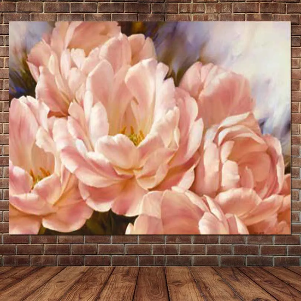 Hand Painted Pink Blooming Peony Flower Oil Painting On Canvas Modern Art Peony Flower Wall Picture Living Room Home Wall Decor
Hand Painted Pink Blooming Peony Flower Oil Painting On Canvas Modern Art Peony Flower Wall Picture Living Room Home Wall Decor