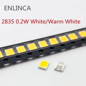 100pcs 0.2W SMD 2835 LED Lamp Bead 20-25lm White Nature Cool Warm White SMD LED Beads Chip 3.0-3.6V for All Kinds of LED Light
100pcs 0.2W SMD 2835 LED Lamp Bead 20-25lm White Nature Cool Warm White SMD LED Beads Chip 3.0-3.6V for All Kinds of LED Light