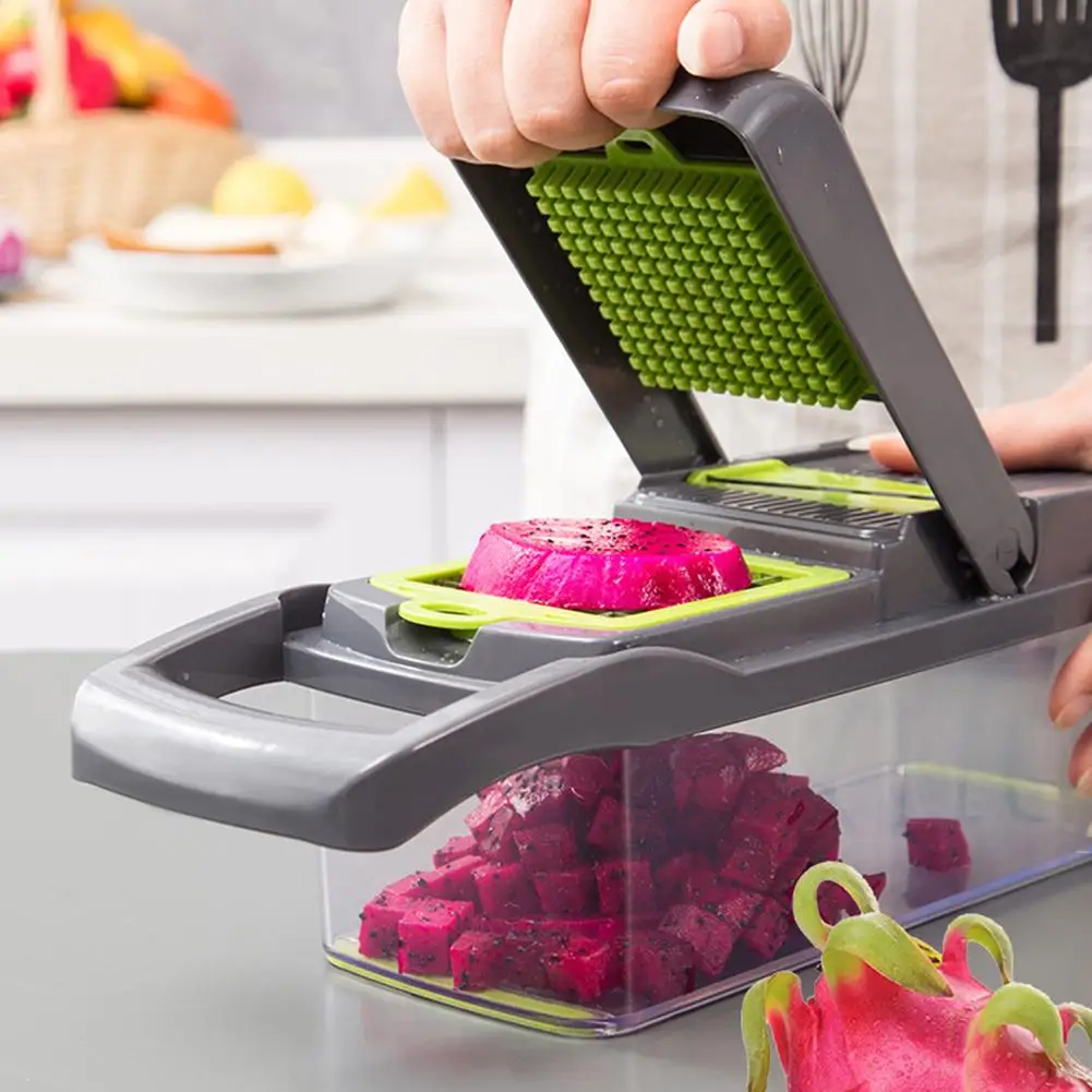 Multi-functional Vegetable Diced Set Diced Potato Fruit Shred Slicer Cutter Grater Household 7-in-1 Kitchen Gadgets Grater Tool
Multi-functional Vegetable Diced Set Diced Potato Fruit Shred Slicer Cutter Grater Household 7-in-1 Kitchen Gadgets Grater Tool