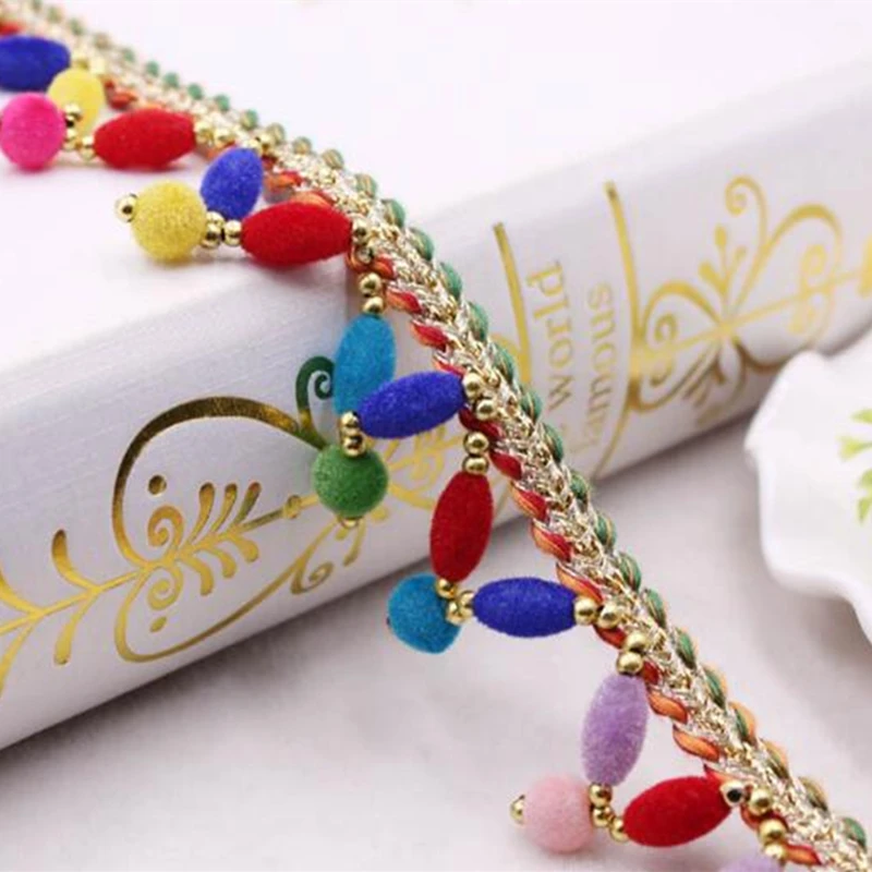 Lace Ribbon Sewing Accessories 3.5cm Pom Pom Tassel Pompoms Trim Ball Fringe Embroidery DIY Apparel Fabric Cord
Lace Ribbon Sewing Accessories 3.5cm Pom Pom Tassel Pompoms Trim Ball Fringe Embroidery DIY Apparel Fabric Cord
