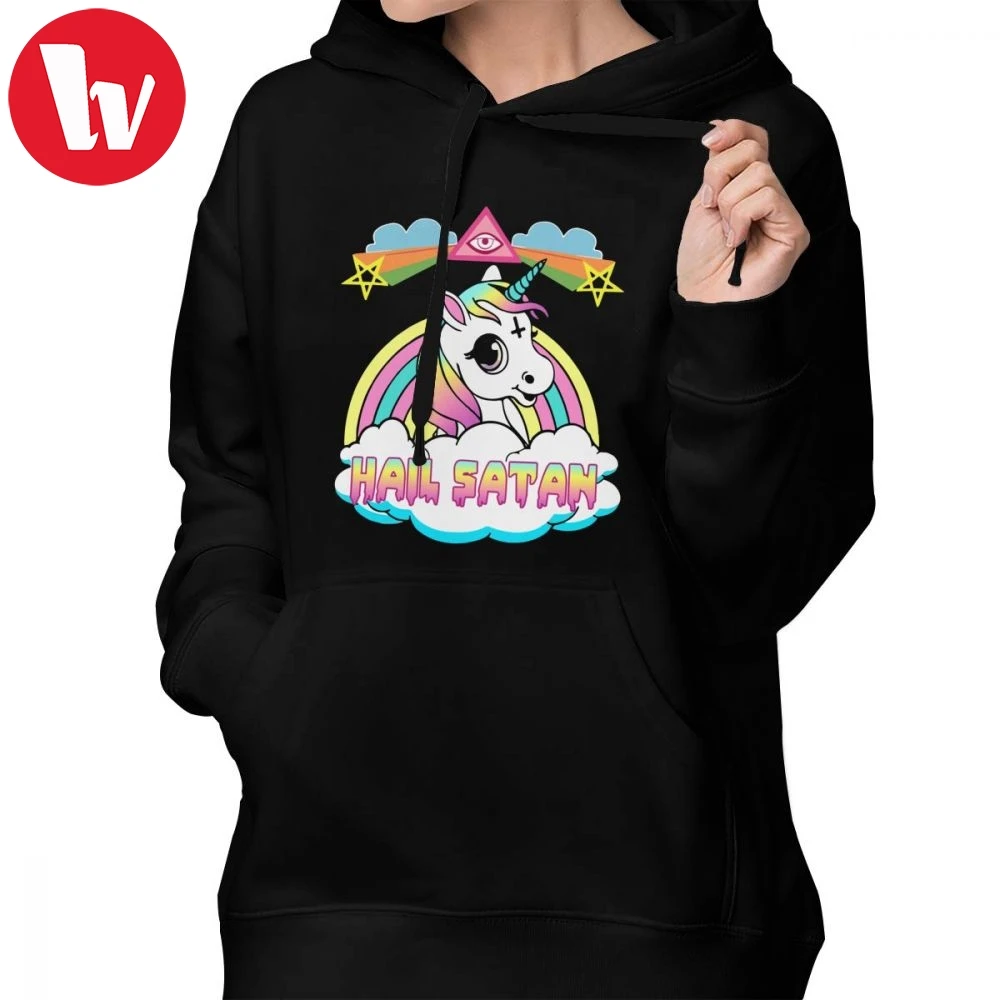 Satan Girl Hoodie Unicorn Hail Satan Death Metal Rainbown Hoodies Over Sized Black Hoodies Women Sexy Pullover Hoodie
Satan Girl Hoodie Unicorn Hail Satan Death Metal Rainbown Hoodies Over Sized Black Hoodies Women Sexy Pullover Hoodie