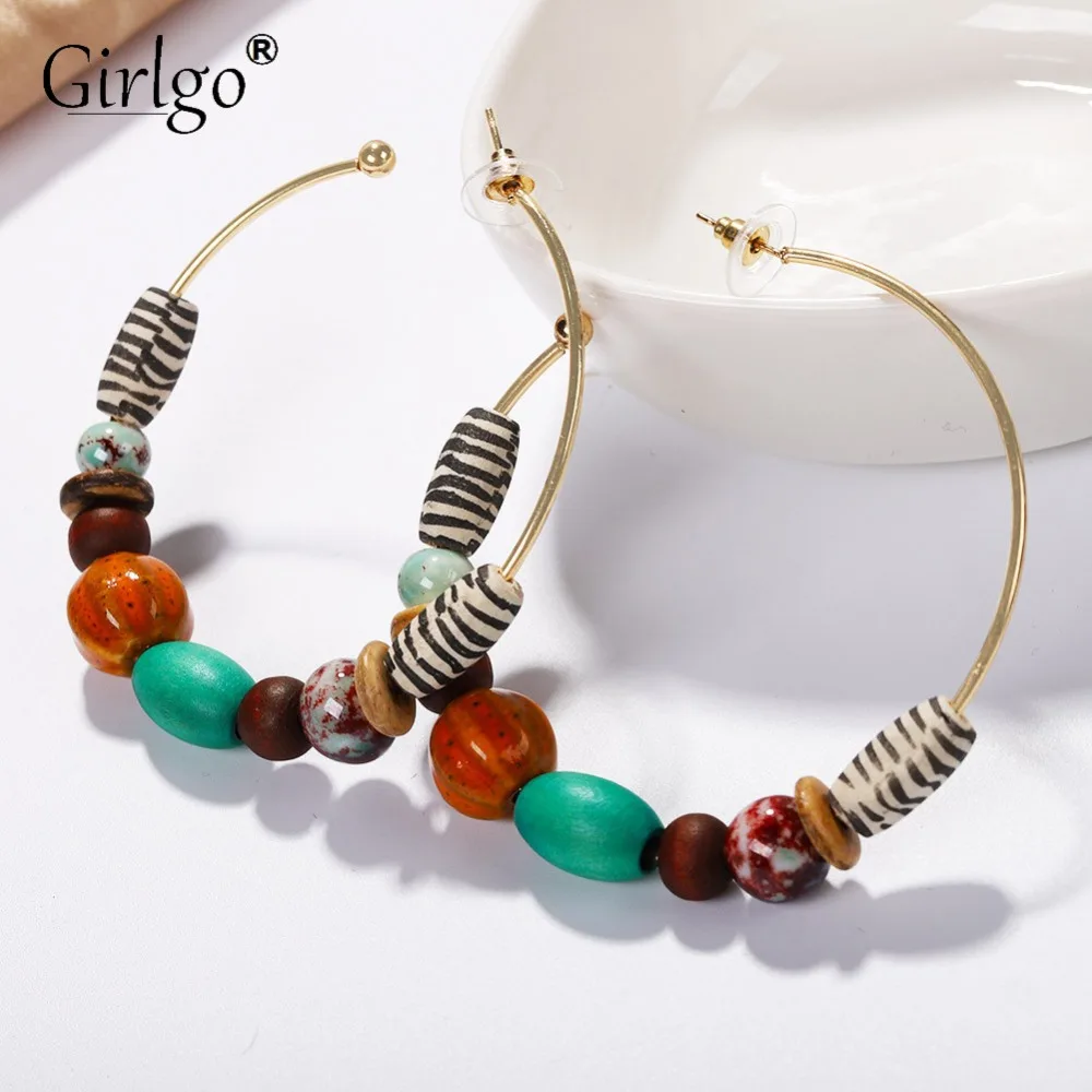 Girlgo 2019 Colorful Wooden Stone Statement Earrings for Women Big Round Boho Ethnic Handmade Drop Earrings Jewelry Party Gift
Girlgo 2019 Colorful Wooden Stone Statement Earrings for Women Big Round Boho Ethnic Handmade Drop Earrings Jewelry Party Gift