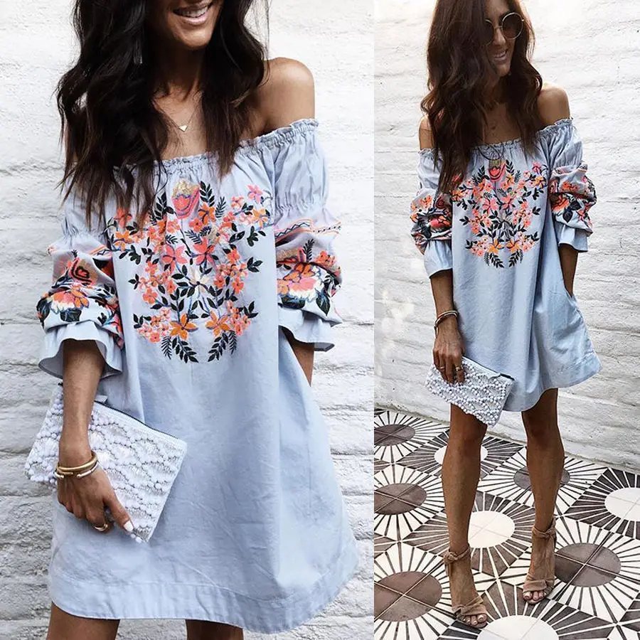 2019 fashion Women Dress Summer Striped Off The Shoulder Ruffle Dress Casual Dresses Women Clothing Sundress
2019 fashion Women Dress Summer Striped Off The Shoulder Ruffle Dress Casual Dresses Women Clothing Sundress
