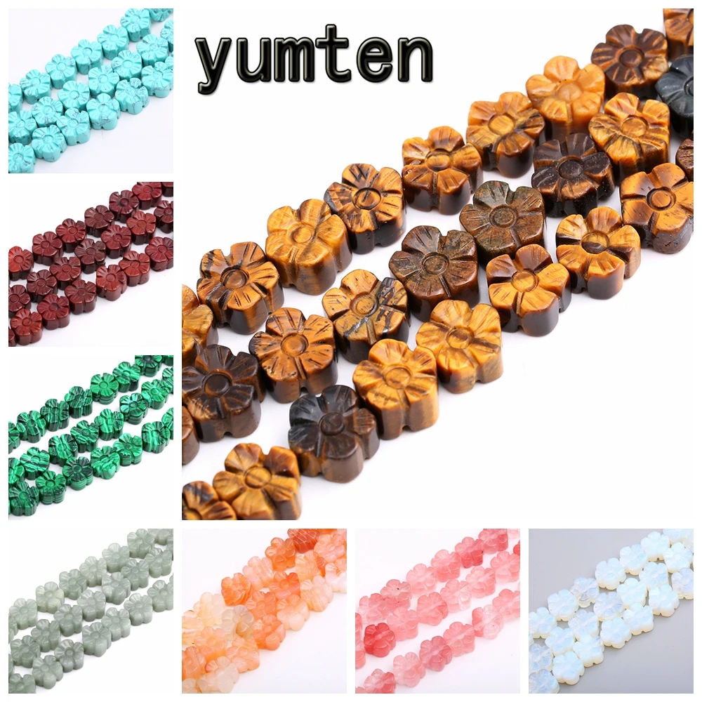 Yumten завод бусины с тигровым глазом 8 мм * 14 натуральный драгоценный камень опал