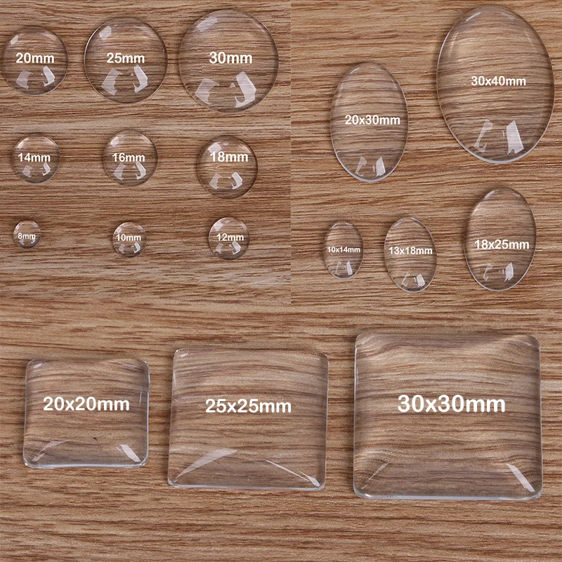 Hot DIY 10/20/30/50Pcs Square Oval Flat Back Transparent Clear Magnifying Glass Cabochon Cameo Cover For Jewelry Making
Hot DIY 10/20/30/50Pcs Square Oval Flat Back Transparent Clear Magnifying Glass Cabochon Cameo Cover For Jewelry Making