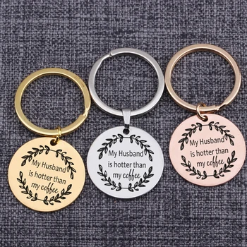 Jewelry Engraved Words My Husband Is Better Than My Coffee Round Keychain Fiance Keyrings Couples Funny Gift Trinket Present
Jewelry Engraved Words My Husband Is Better Than My Coffee Round Keychain Fiance Keyrings Couples Funny Gift Trinket Present